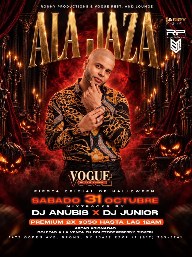ALA JAZA EN CONCIERTO | 2 HORAS EN TARIMA | VOGUE REST. & LOUNGE | BRONX, NY