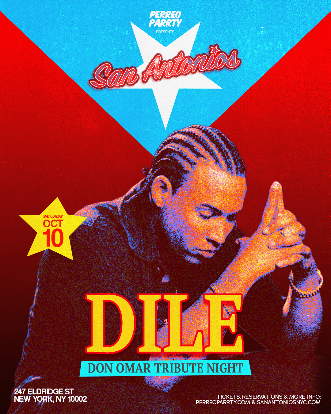Buy tickets for DILE: Don Omar Concert After Party at San Antonios Reggaeton Bar DILE: Don Omar Concert After Party at San Antonios Reggaeton Bar