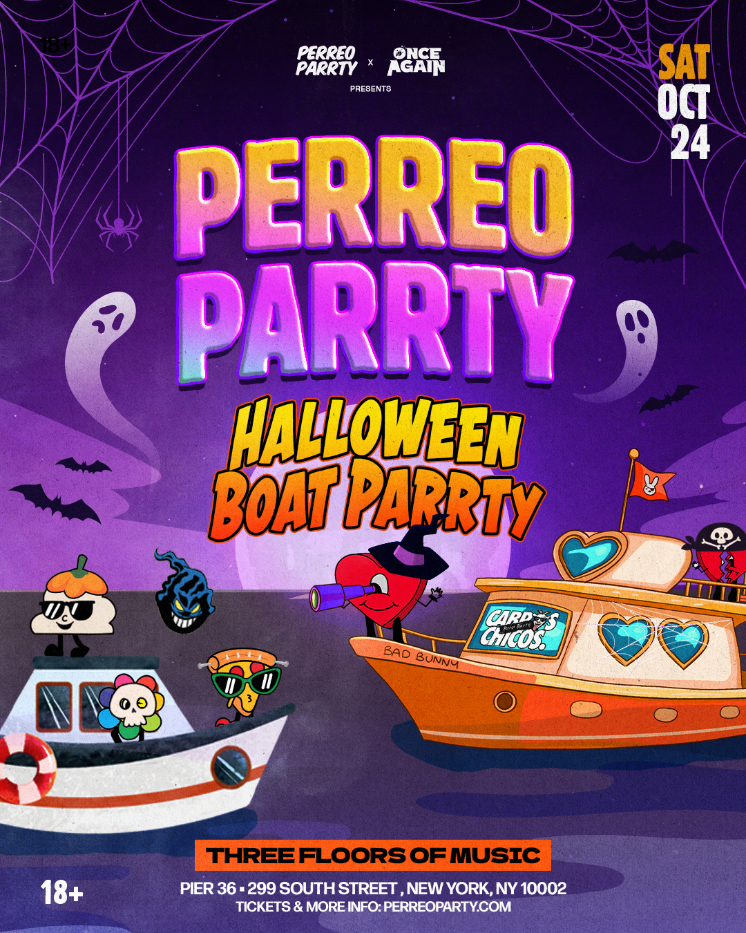 Buy tickets for PERREO PARRTY BOAT PARRTY (18+) - Halloween NYC Yacht Cruise PERREO PARRTY BOAT PARRTY (18+) - Halloween NYC Yacht Cruise