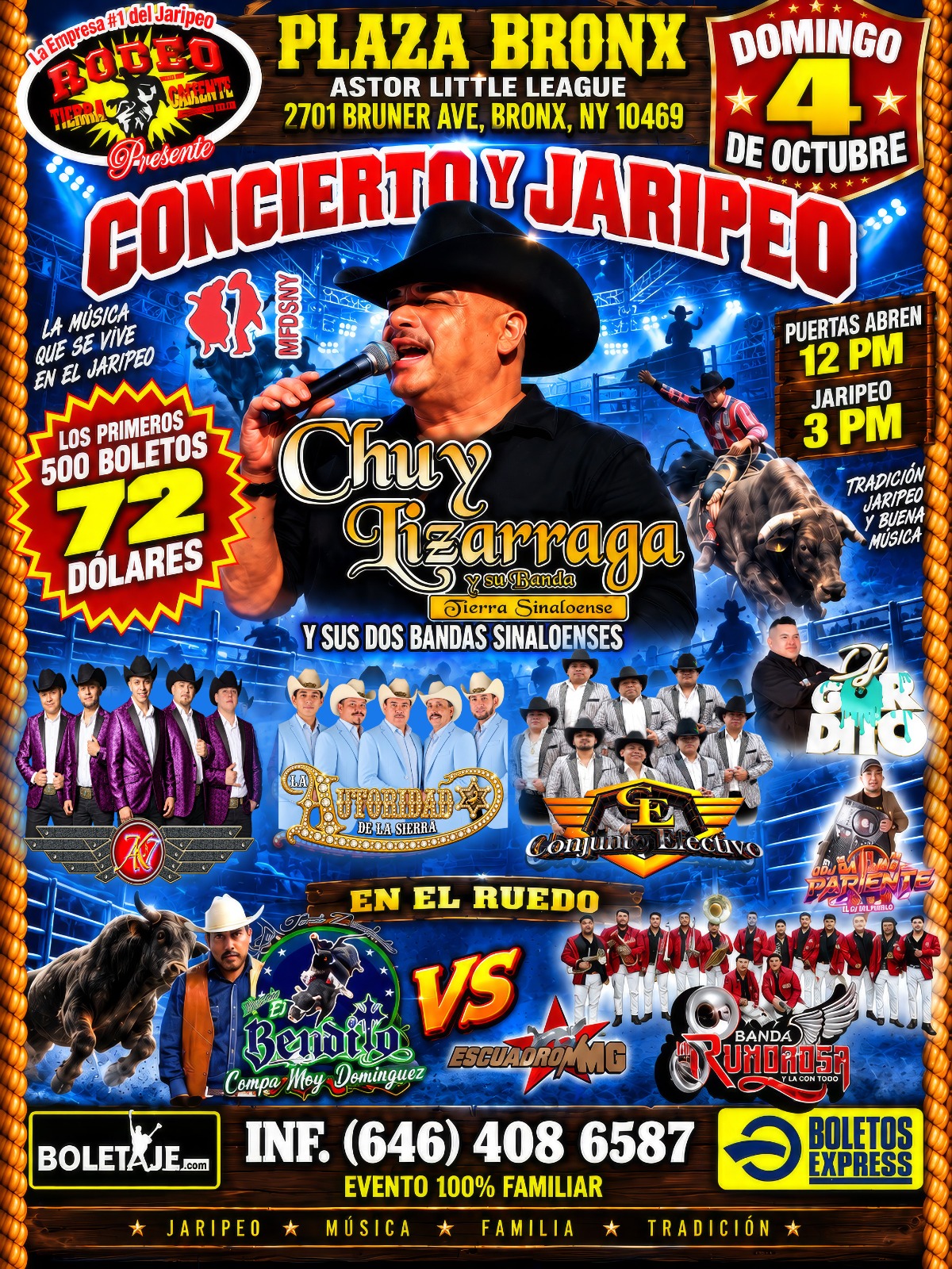 Buy tickets for CHUY LIZARRAGA Y SU BANDA` CHUY LIZARRAGA Y SU BANDA`