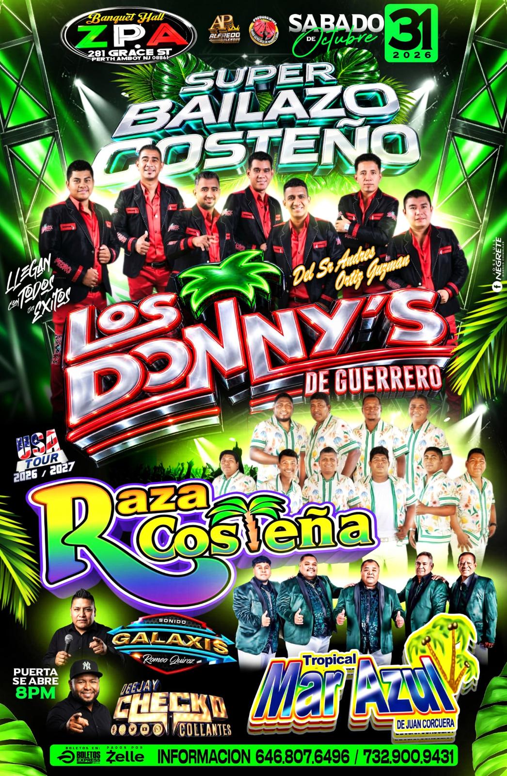 LOS DONNY'S DE GUERRERO | RAZA COSTEÑA | CONJUNTO MAR AZUL