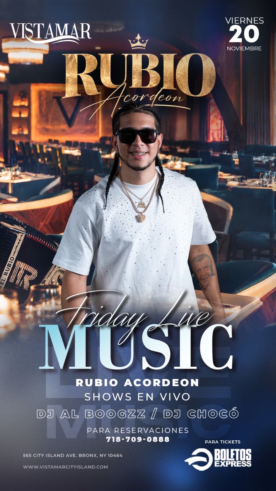 Buy tickets for EL RUBIO ACORDEON EL RUBIO ACORDEON