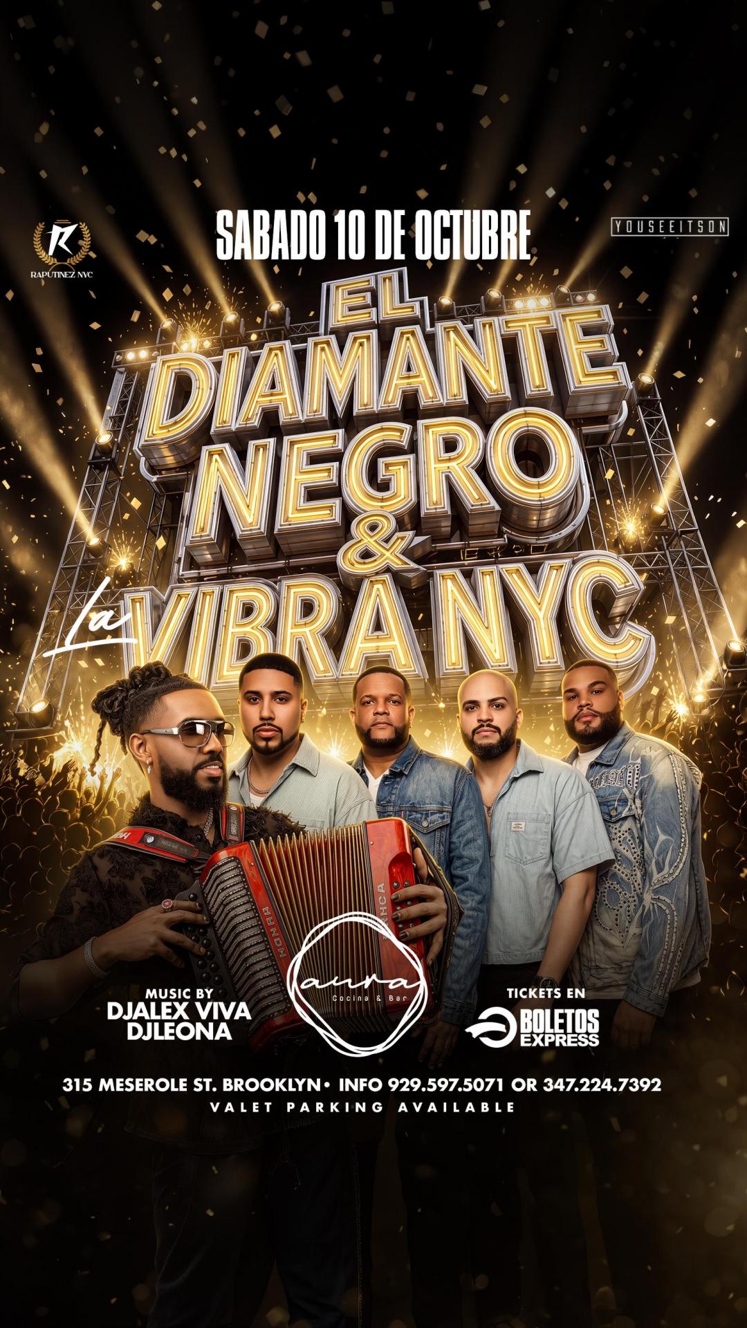 Buy tickets for El Diamante Negro y La Vibra NYC El Diamante Negro y La Vibra NYC