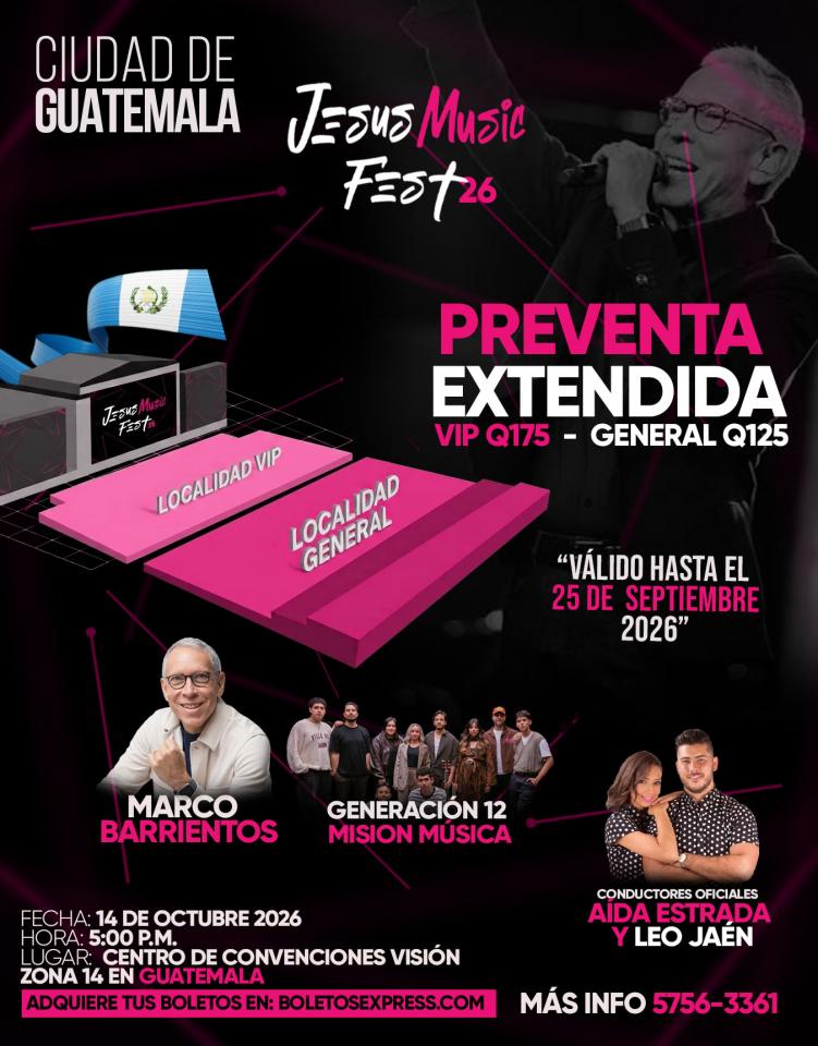Jesús Music Fest Capital Guatemala 2026