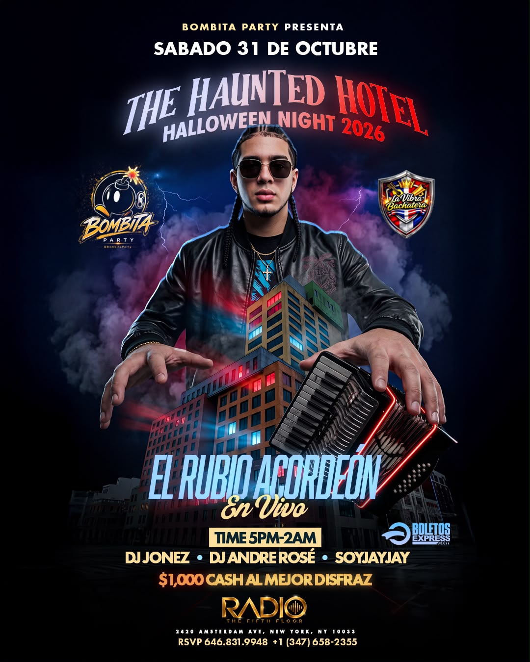 The Hunted Hotel👻🔥 Bombita Party & La Vibra Bachatera. Present
