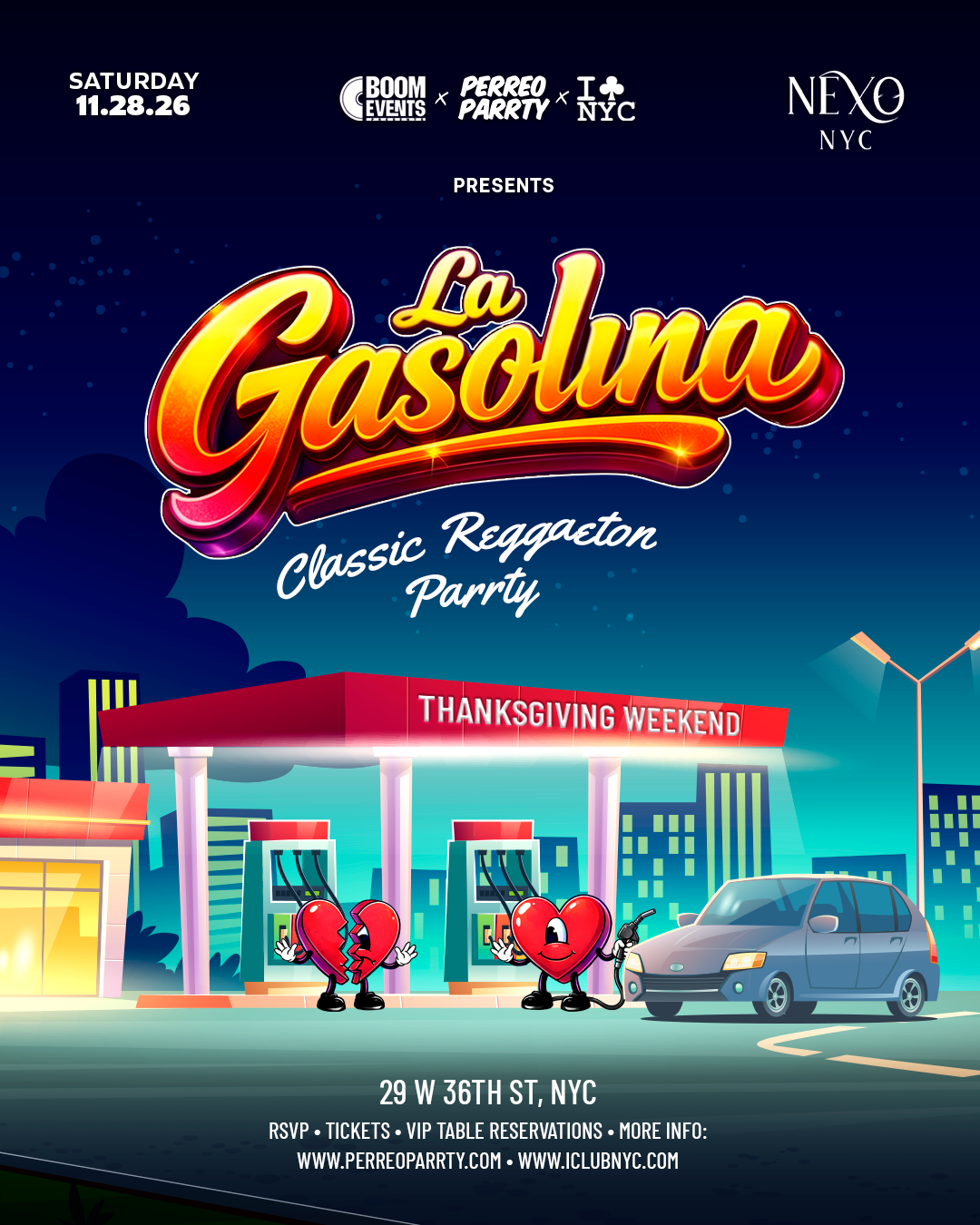 Buy tickets for La Gasolina Reggaeton Parrty Thanksgiving Weekend at Nexo Nightclub Midtown La Gasolina Reggaeton Parrty Thanksgiving Weekend at Nexo Nightclub Midtown