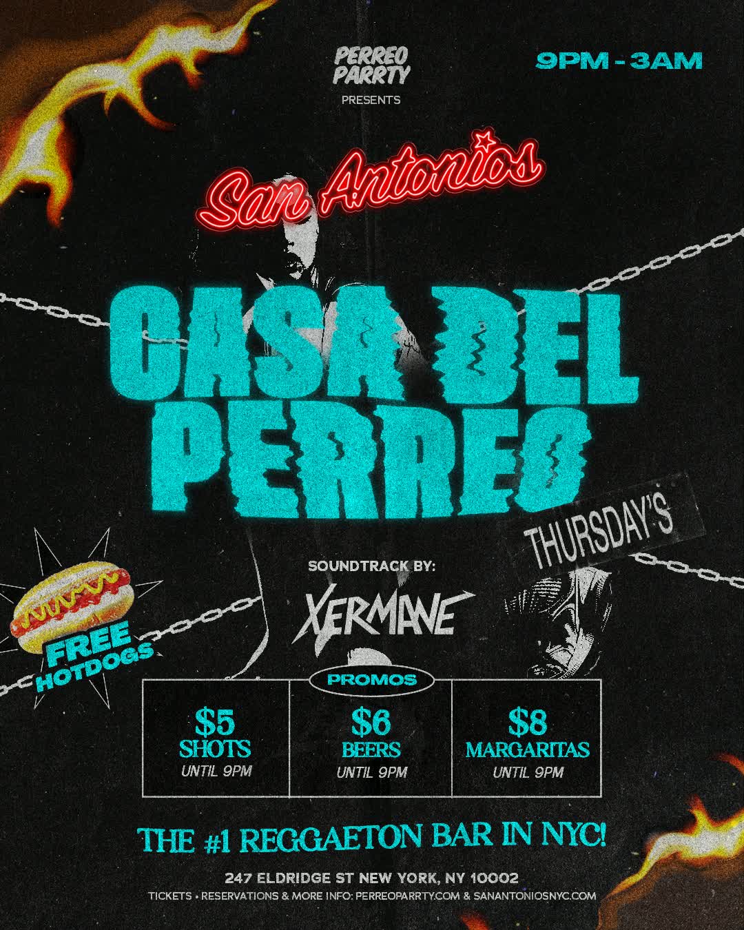 #1 Reggaeton Bar New York City - Thursdays San Antonios Casa del Perreo