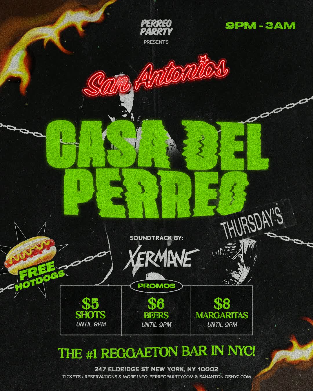 #1 Reggaeton Bar New York City - Thursdays San Antonios Casa del Perreo
