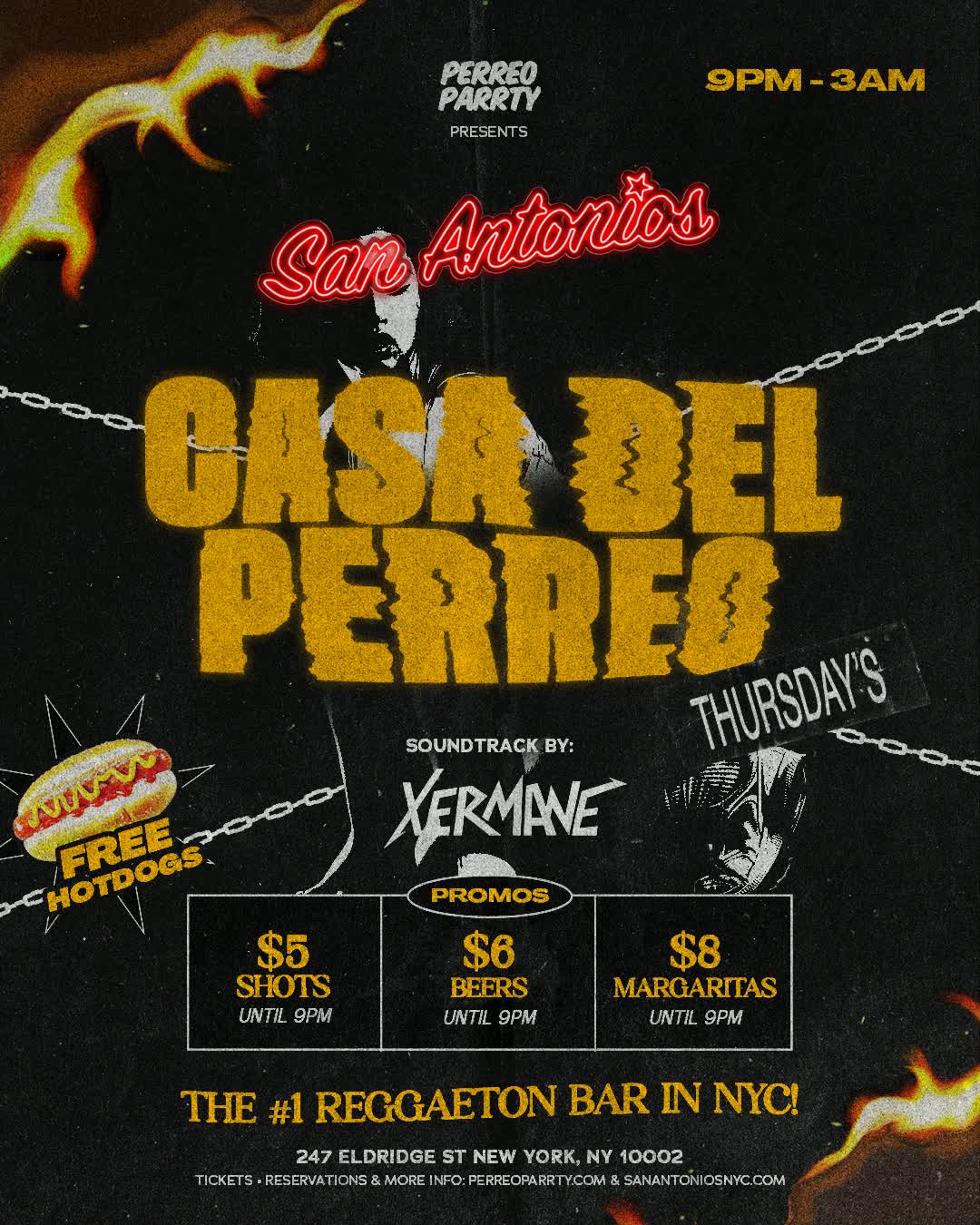 #1 Reggaeton Bar New York City - Thursdays San Antonios Casa del Perreo
