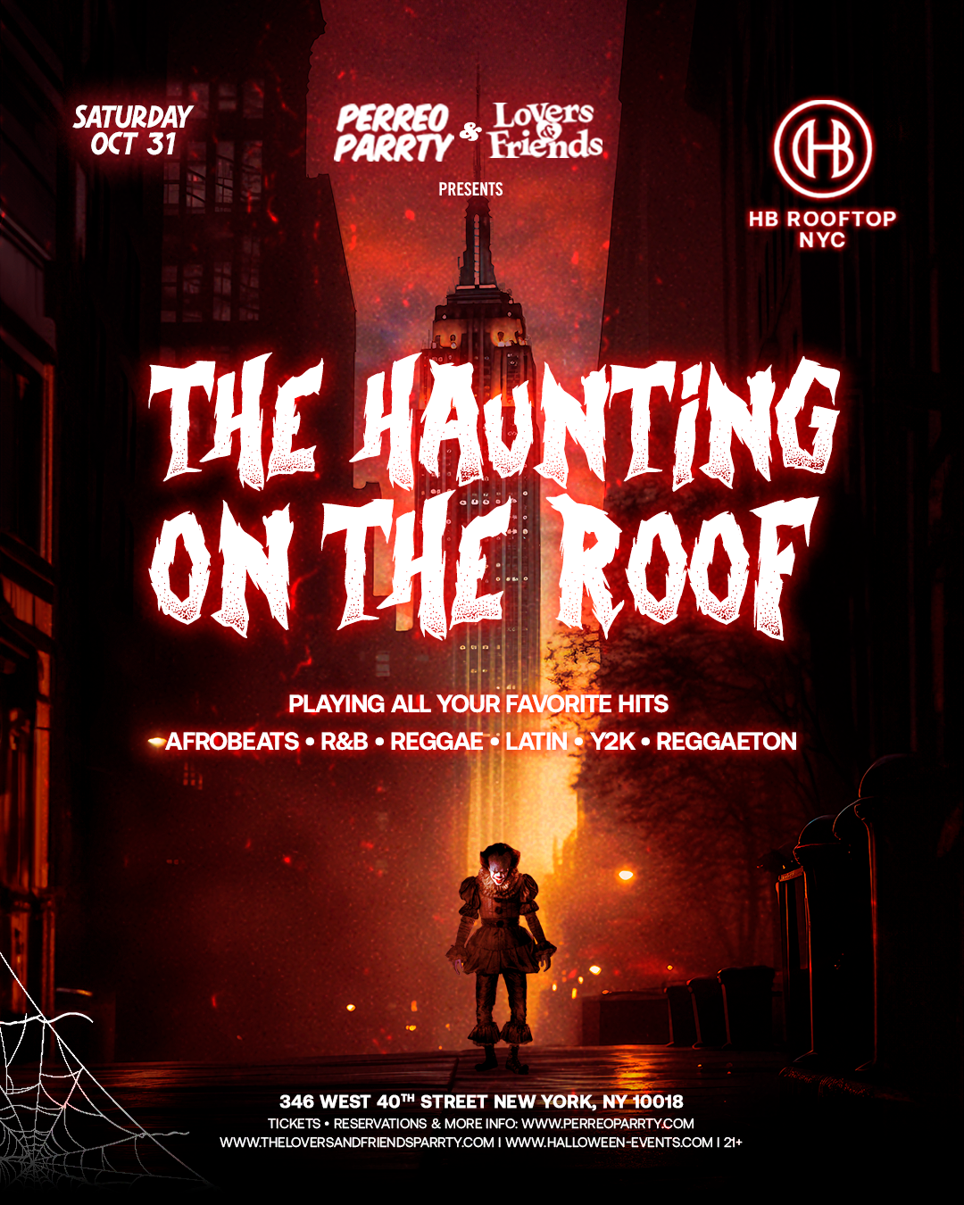 Buy tickets for The Haunting on the Roof - Afrobeats + R&B + Reggae Party Halloween The Haunting on the Roof - Afrobeats + R&B + Reggae Party Halloween