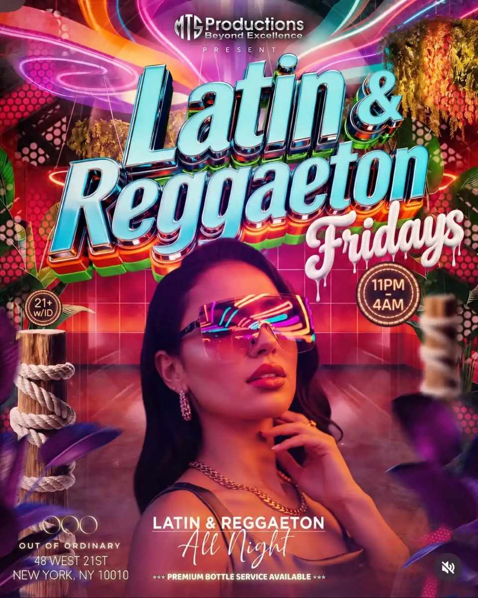 Latin & Reggaeton Fridays at OOO Nightclub - Oct 2nd