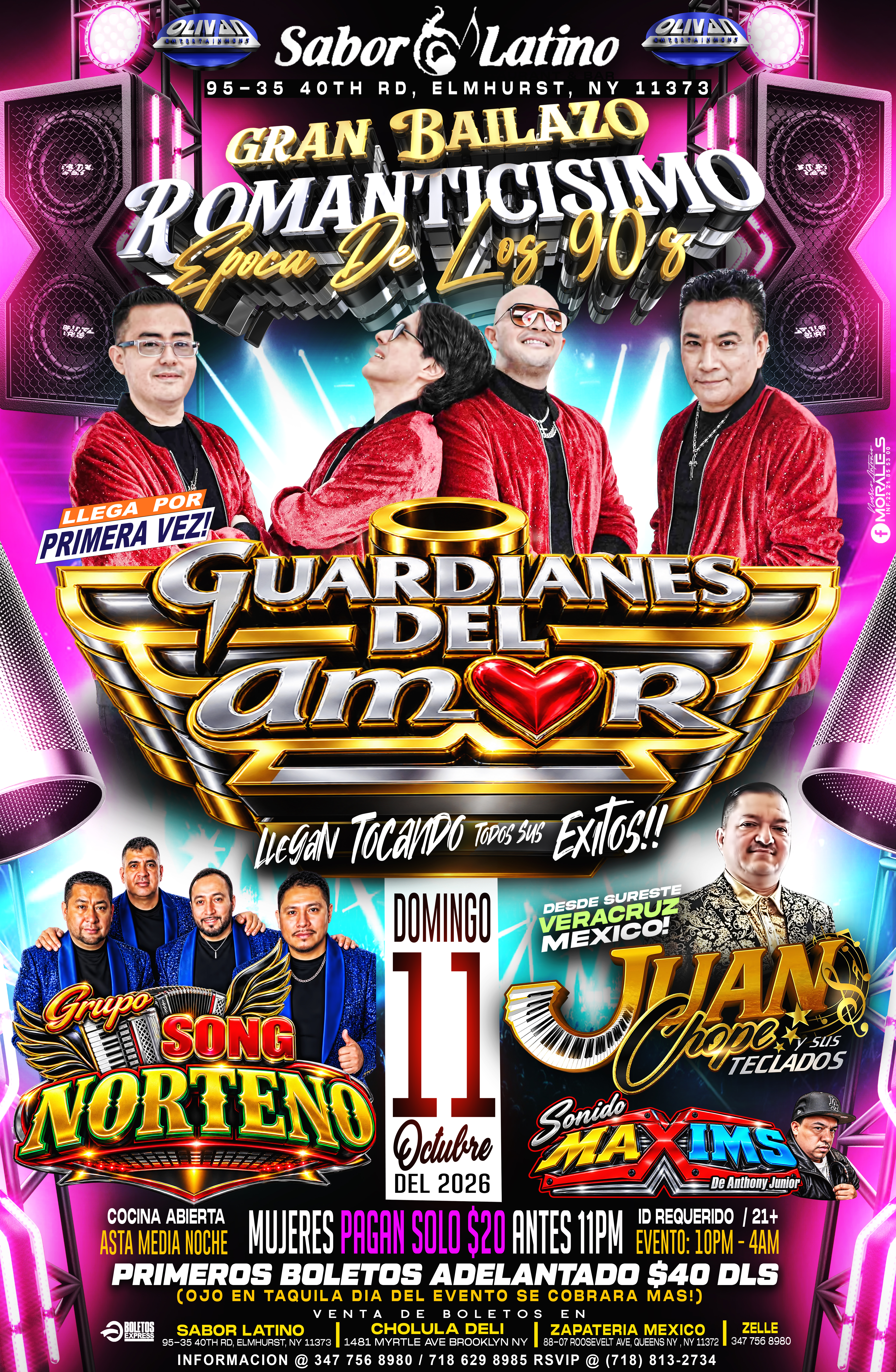 Buy tickets for Los Guardianes Del Amor, Song Norteno, Juanchope y Sus Teclados Los Guardianes Del Amor, Song Norteno, Juanchope y Sus Teclados
