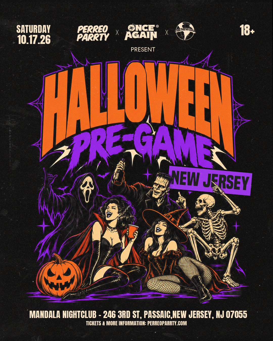 Buy tickets for Halloween Pre - Game Reggaeton Dance Parrty | In New Jersey (18+) Halloween Pre - Game Reggaeton Dance Parrty | In New Jersey (18+)