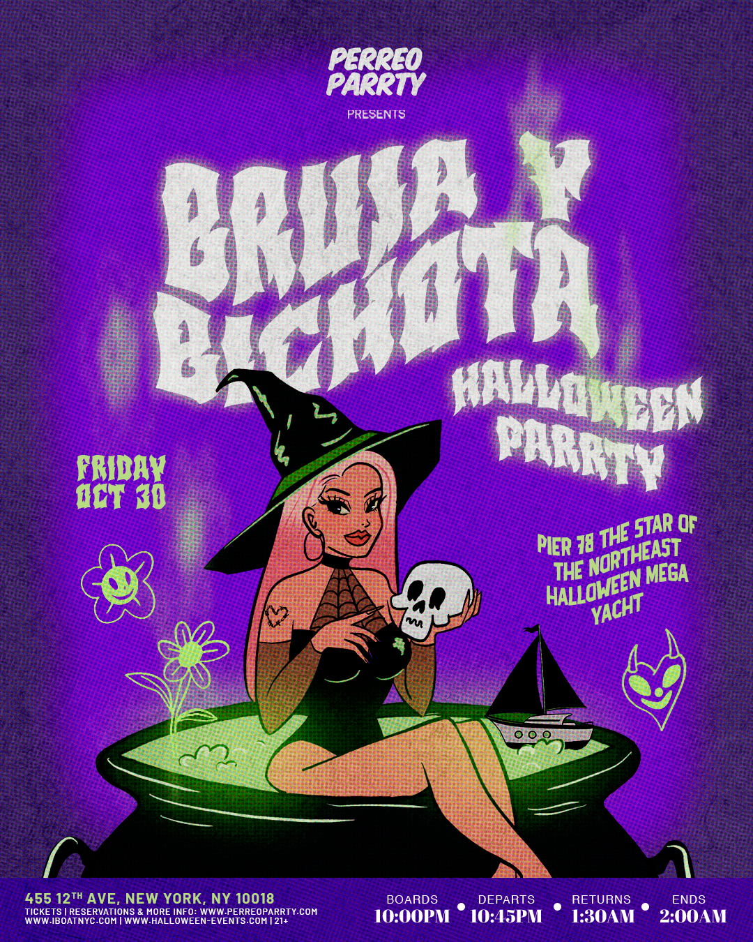 Buy tickets for Bruja & Bichota Halloween REGGAETON Boat Party NYC Yacht Cruise Bruja & Bichota Halloween REGGAETON Boat Party NYC Yacht Cruise
