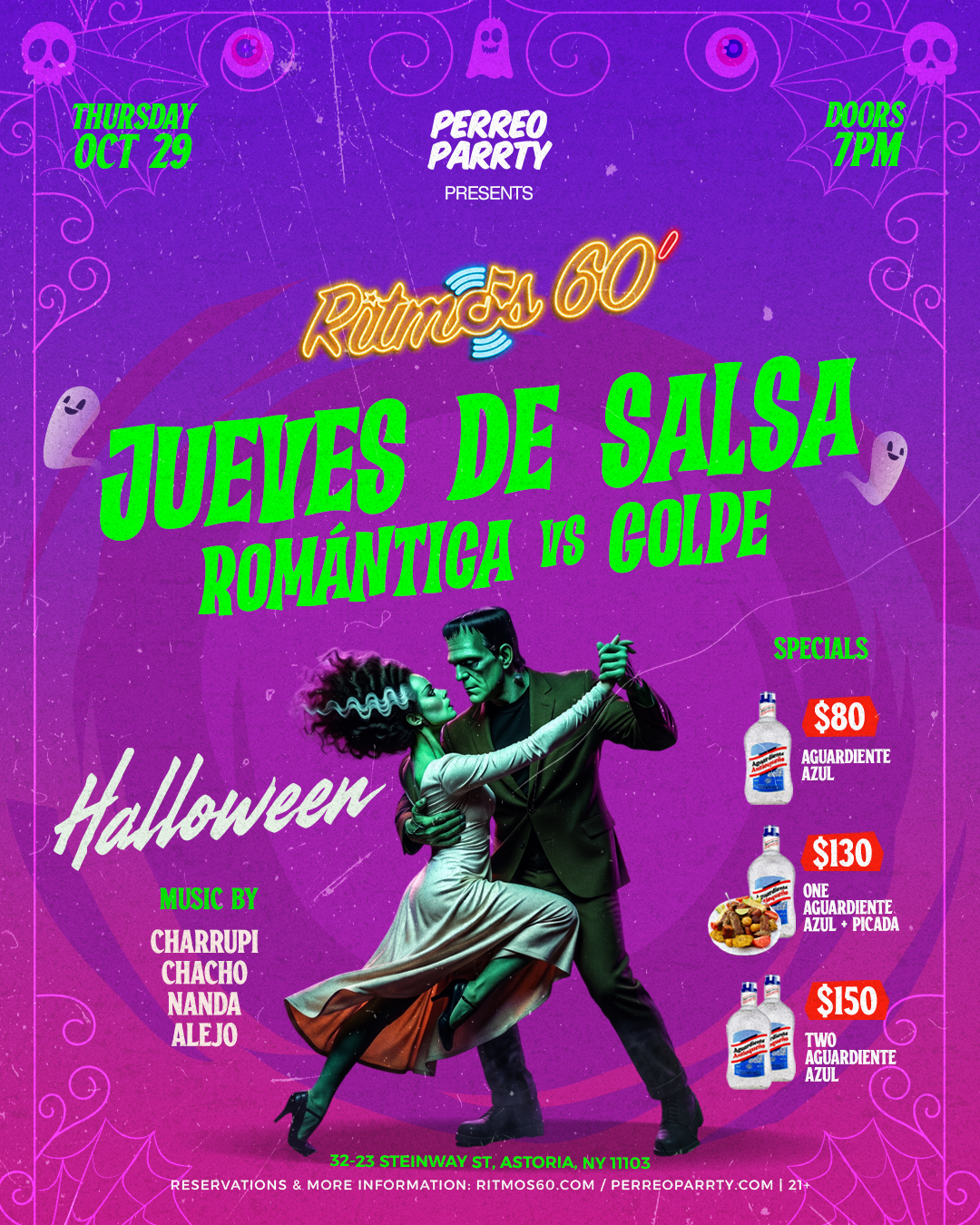 Buy tickets for Halloween Ritmos Jueves De Salsa Romantica Colombian Party at Ritmos 60 Halloween Ritmos Jueves De Salsa Romantica Colombian Party at Ritmos 60