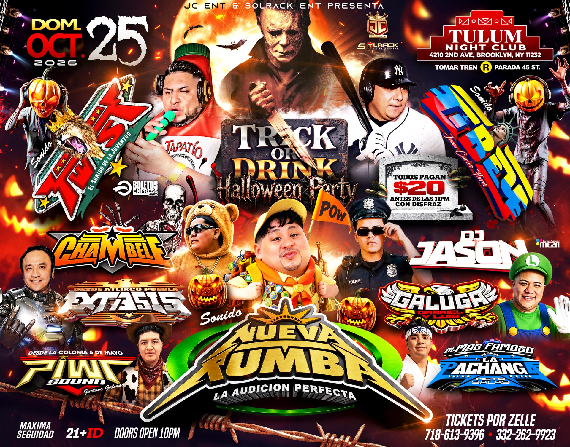 TRICK OR DRINK HALLOWEEN PARTY