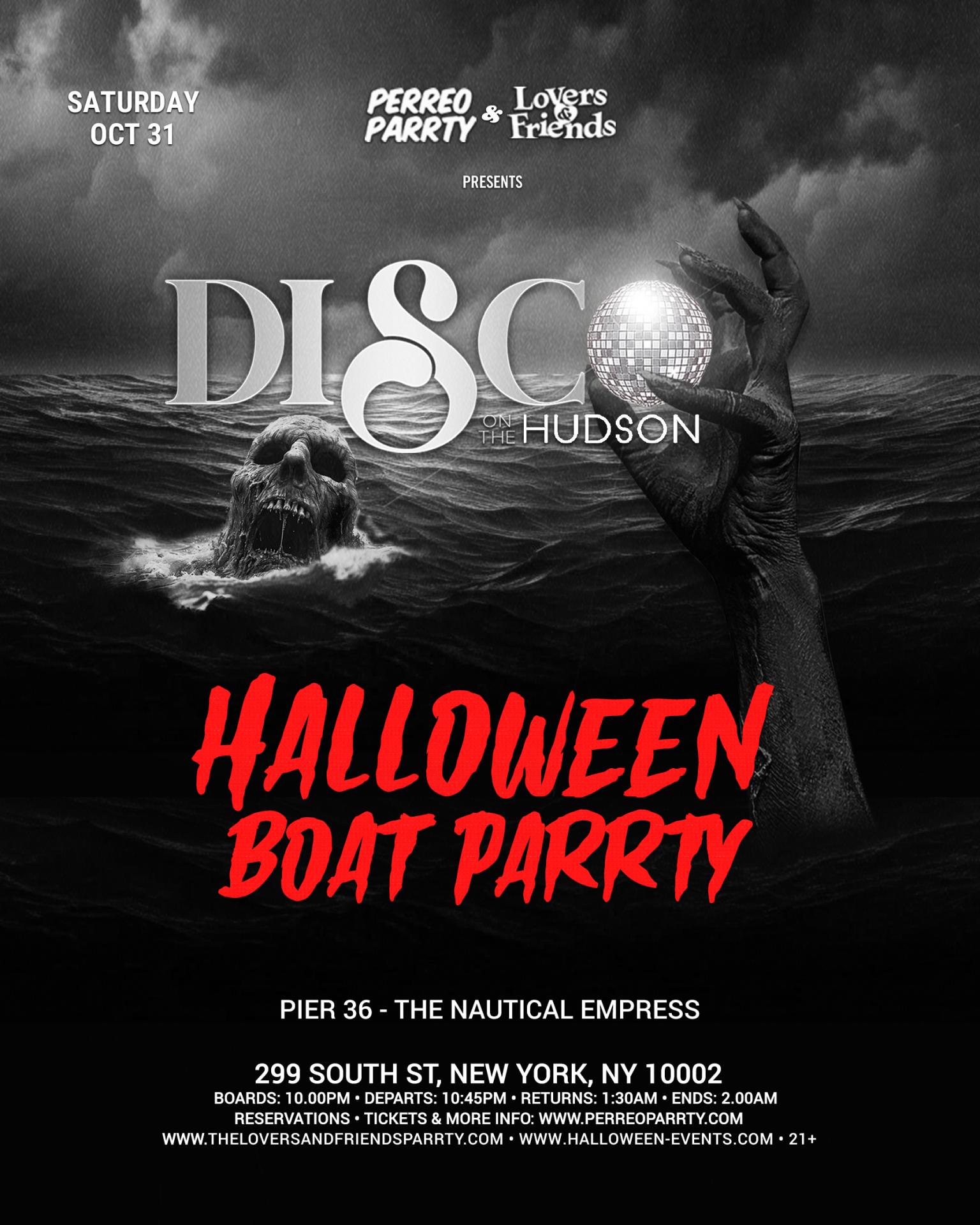 Buy tickets for Disco on the Hudson Haunted Mega Yacht Halloween Boat Party Disco on the Hudson Haunted Mega Yacht Halloween Boat Party