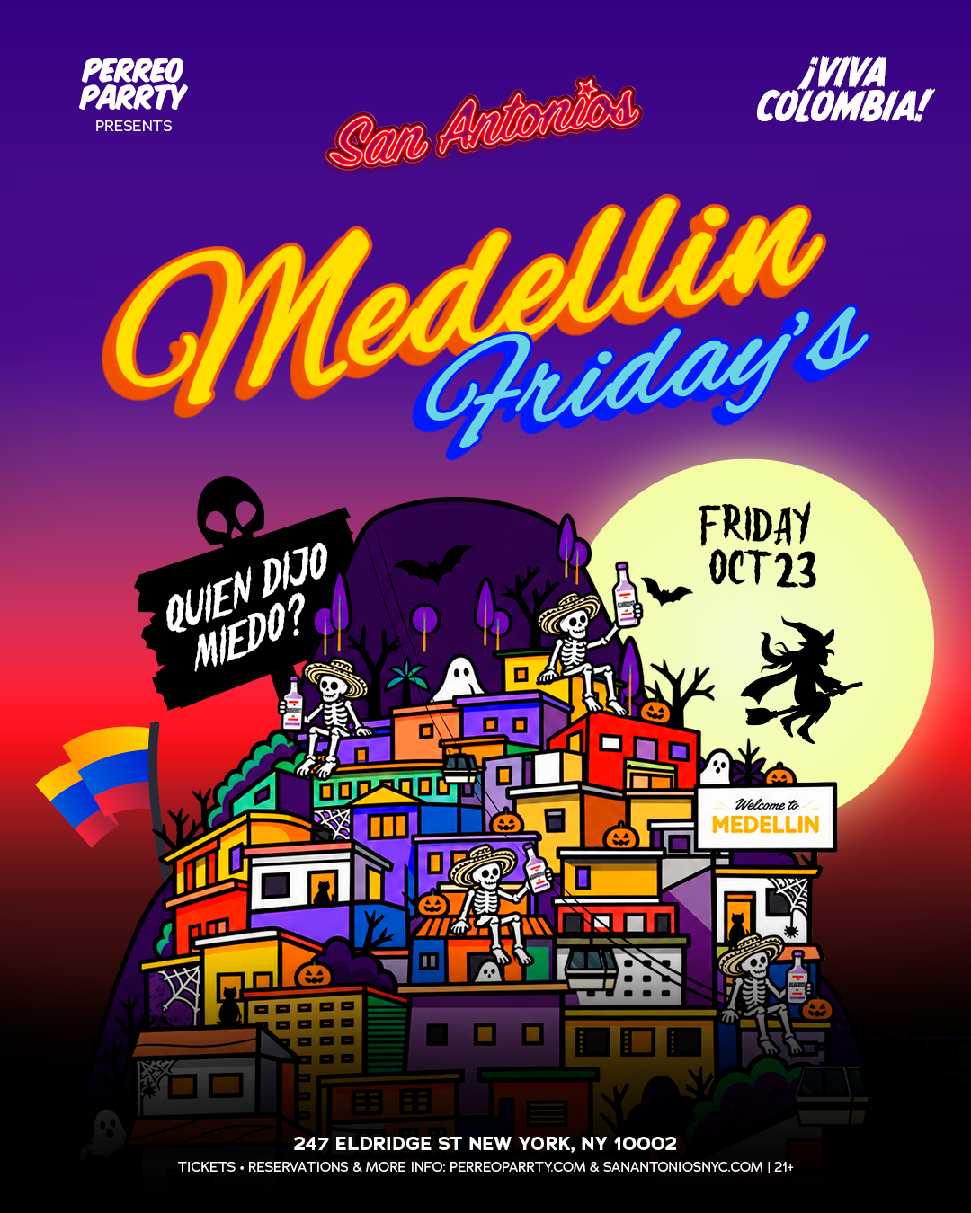 Medellin Fridays Halloween - Colombian Reggaeton Party at San Antonios Bar