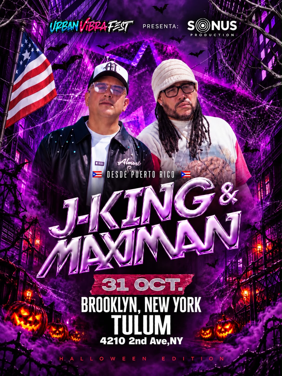 J King y Maximan en Vivo en Brooklyn Halloween Party