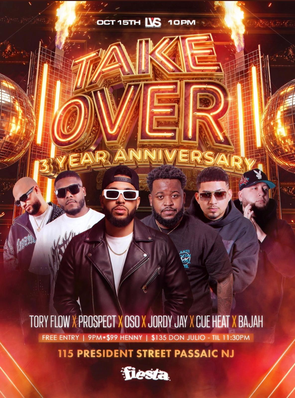 Buy tickets for TAKEOVER 3 YEARS ANNIVERSARY TAKEOVER 3 YEARS ANNIVERSARY