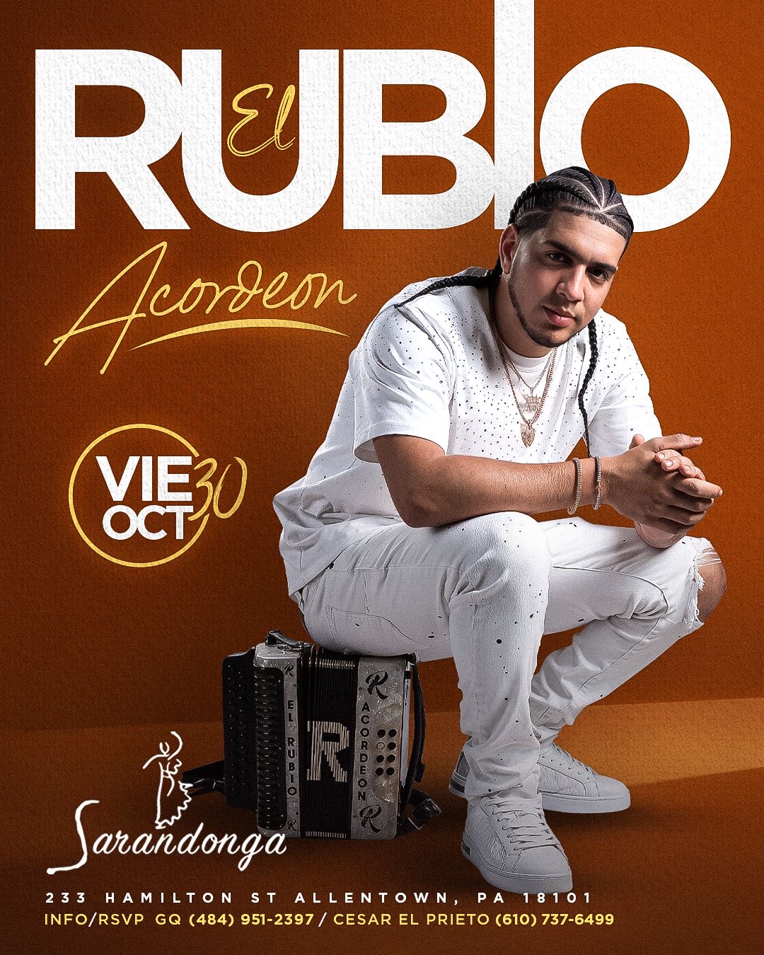 Buy tickets for EL RUBIO ACORDEON EL RUBIO ACORDEON