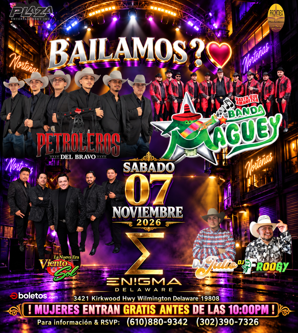 Buy tickets for PETROLEROS DEL BRAVO - BANDA MAGUEY - LA NUEVA ERA VIENTO DEL SOL PETROLEROS DEL BRAVO - BANDA MAGUEY - LA NUEVA ERA VIENTO DEL SOL