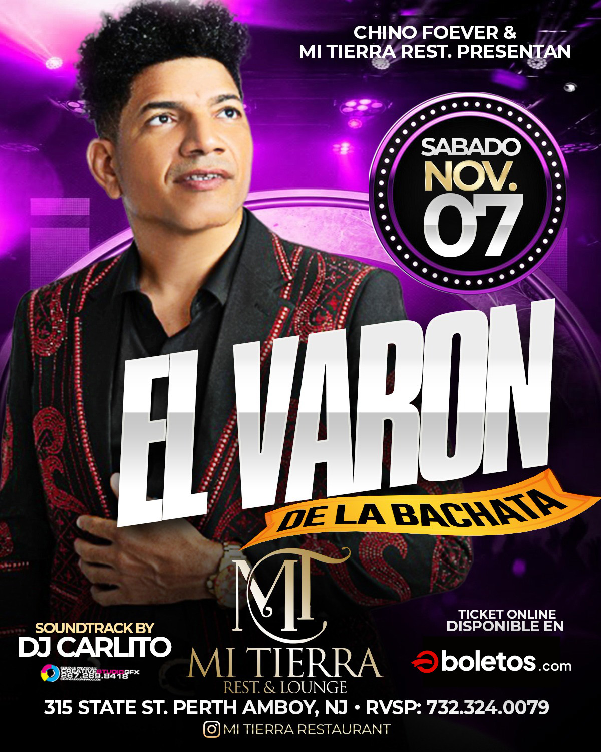 Buy tickets for EL VARON DE LA BACHATA EL VARON DE LA BACHATA
