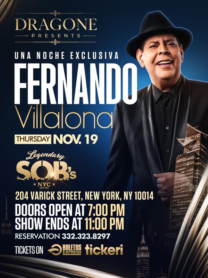 Fernando Villalona at SOB's