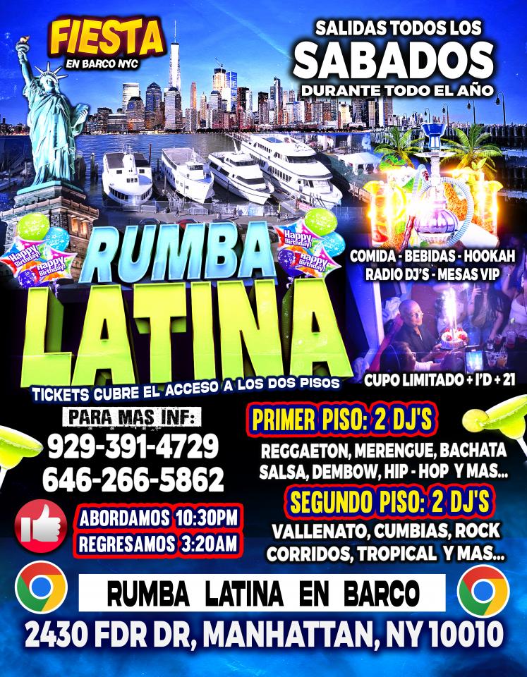 Buy tickets for FIESTA LATINA EN BARCO FIESTA LATINA EN BARCO