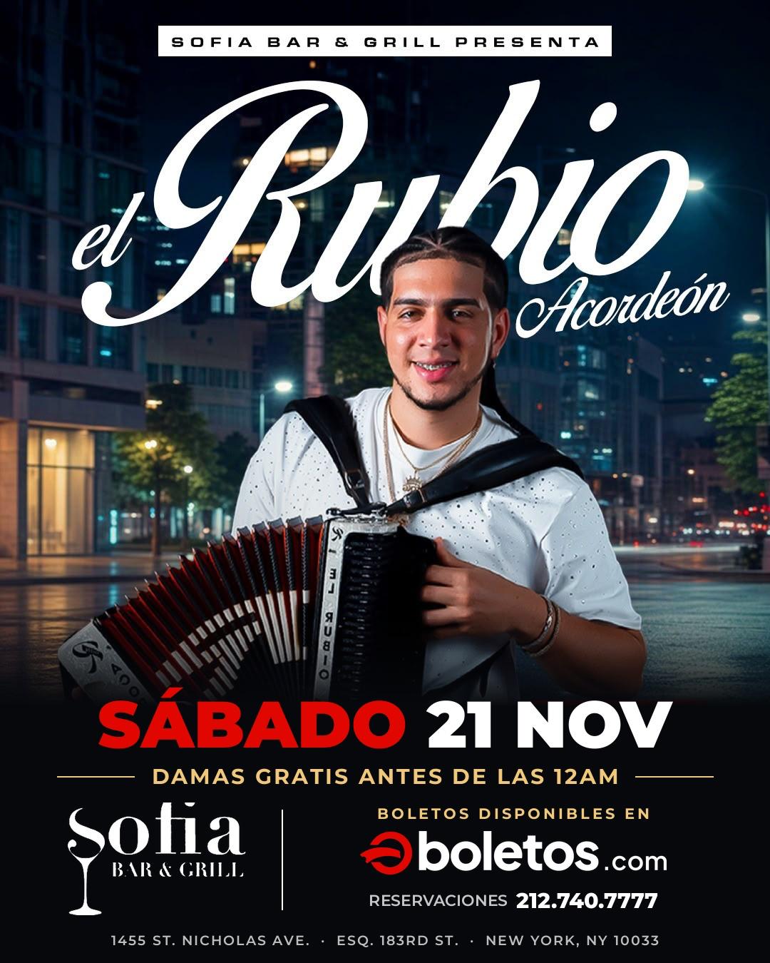 Buy tickets for EL RUBIO ACORDEON EL RUBIO ACORDEON
