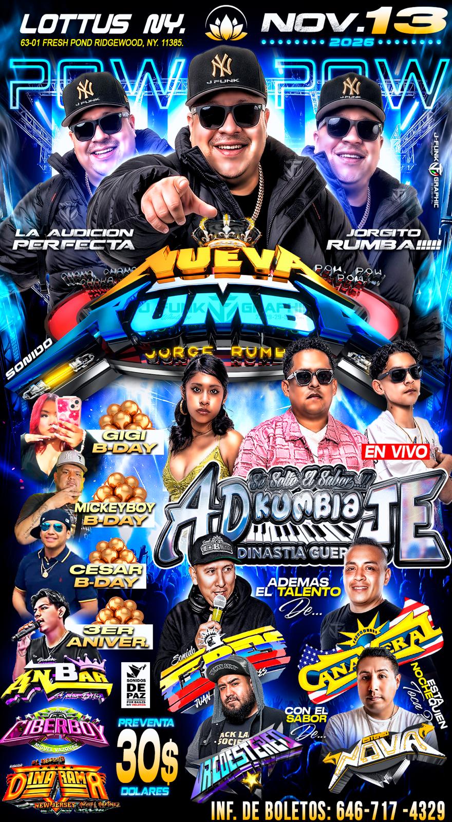 Buy tickets for NUEVA RUMBA & AD Kumbia JE NUEVA RUMBA & AD Kumbia JE