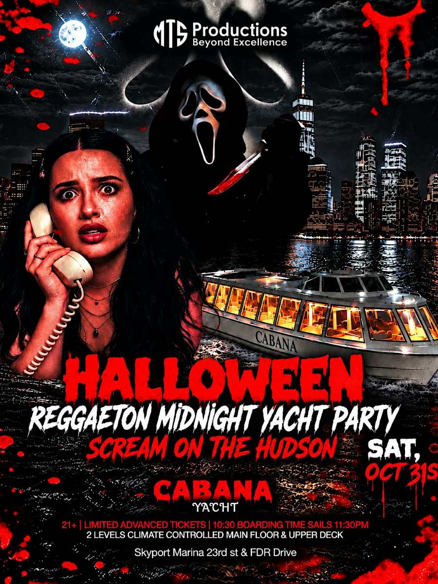 Halloween Reggaeton Midnight Yacht Party NYC – Scream on the Hudson