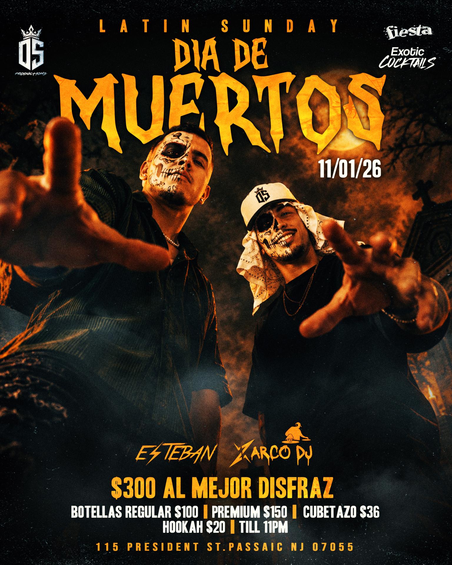Buy tickets for LATIN SUNDAY - DIA DE MUERTOS LATIN SUNDAY - DIA DE MUERTOS