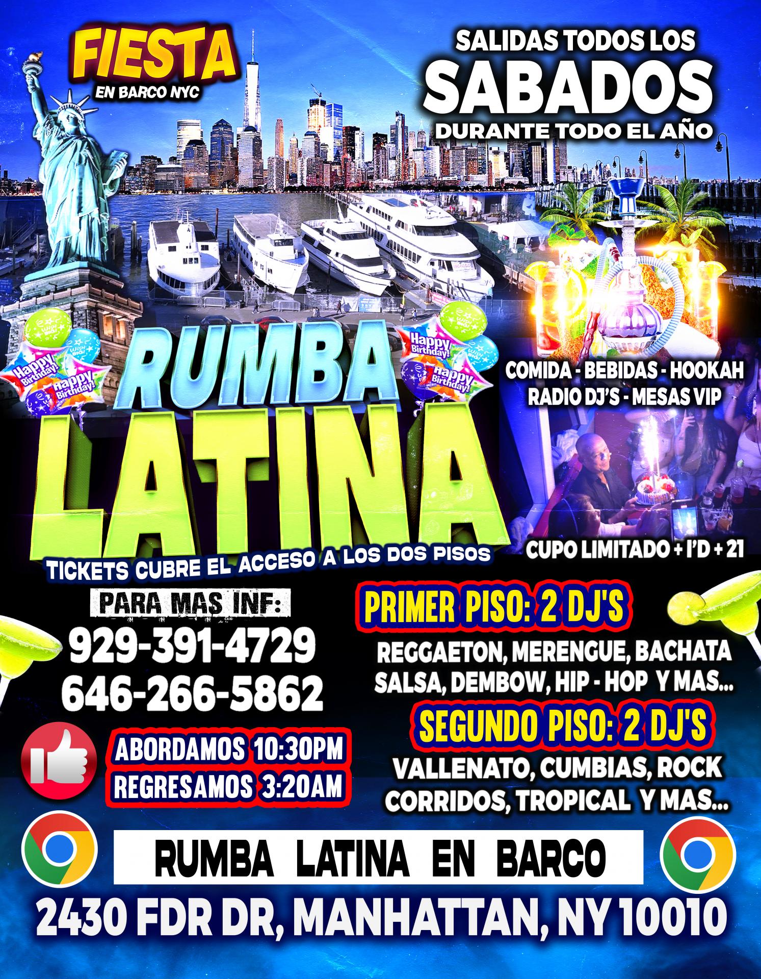 Fiesta En Barco + 2 Pisos De Musica